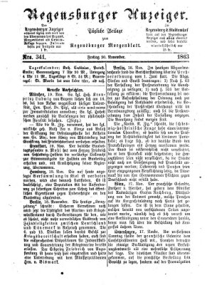 Regensburger Anzeiger Freitag 20. November 1863