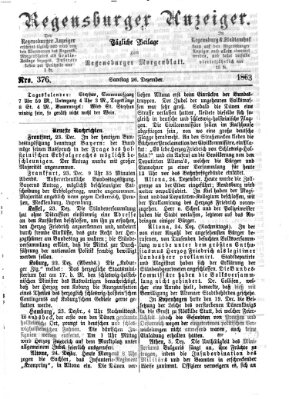 Regensburger Anzeiger Samstag 26. Dezember 1863