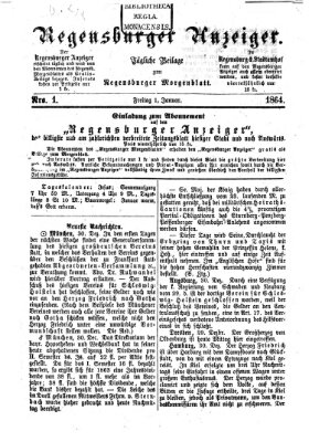 Regensburger Anzeiger Freitag 1. Januar 1864