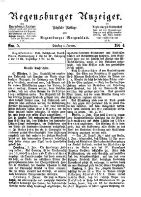 Regensburger Anzeiger Dienstag 5. Januar 1864