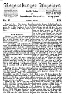 Regensburger Anzeiger Montag 1. Februar 1864