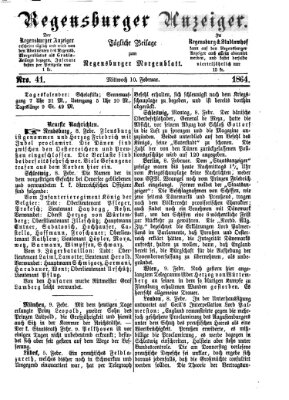 Regensburger Anzeiger Mittwoch 10. Februar 1864