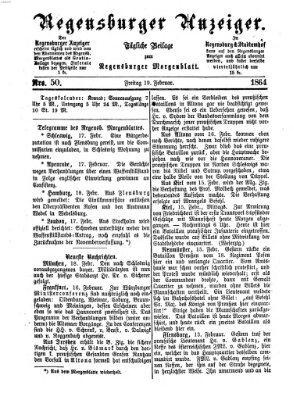 Regensburger Anzeiger Freitag 19. Februar 1864