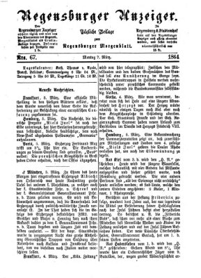 Regensburger Anzeiger Montag 7. März 1864