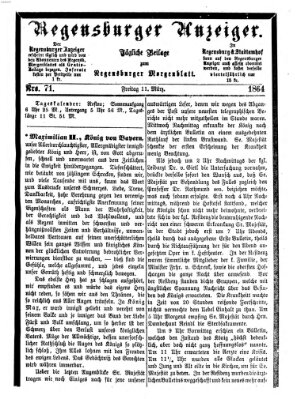 Regensburger Anzeiger Freitag 11. März 1864