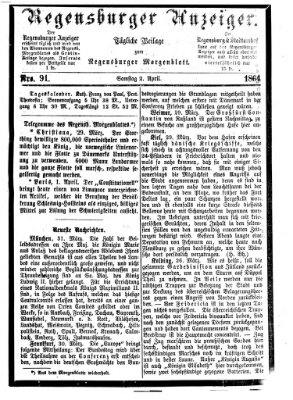 Regensburger Anzeiger Samstag 2. April 1864