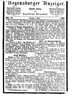 Regensburger Anzeiger Samstag 9. April 1864