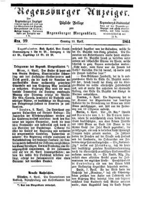 Regensburger Anzeiger Sonntag 10. April 1864