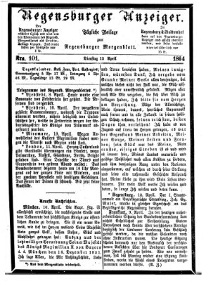 Regensburger Anzeiger Dienstag 12. April 1864