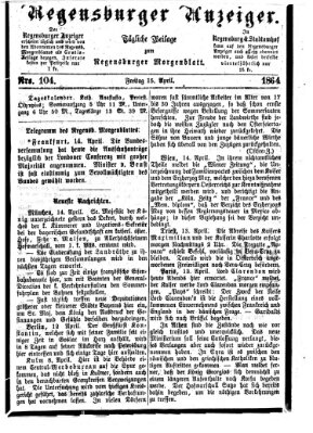 Regensburger Anzeiger Freitag 15. April 1864