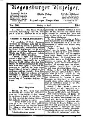 Regensburger Anzeiger Dienstag 19. April 1864