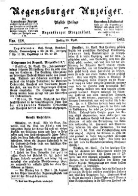 Regensburger Anzeiger Freitag 29. April 1864