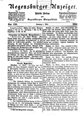 Regensburger Anzeiger Sonntag 1. Mai 1864