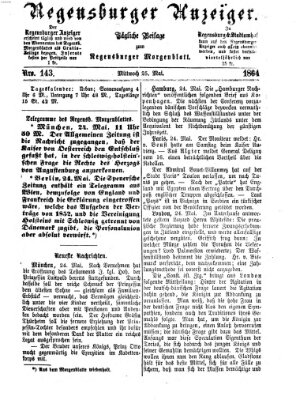 Regensburger Anzeiger Mittwoch 25. Mai 1864