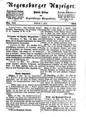 Regensburger Anzeiger Mittwoch 1. Juni 1864