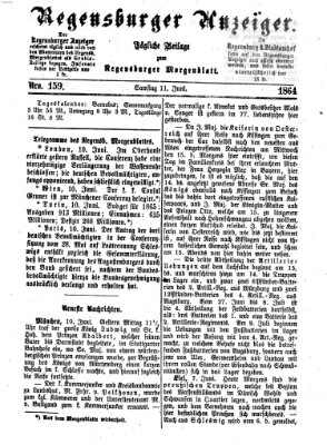 Regensburger Anzeiger Samstag 11. Juni 1864