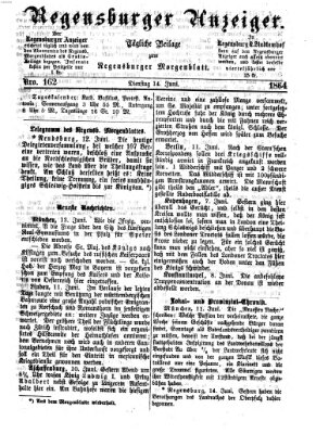 Regensburger Anzeiger Dienstag 14. Juni 1864