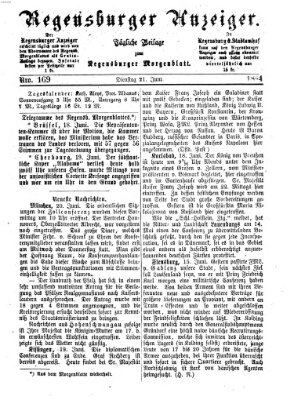 Regensburger Anzeiger Dienstag 21. Juni 1864