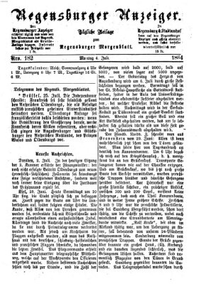 Regensburger Anzeiger Montag 4. Juli 1864