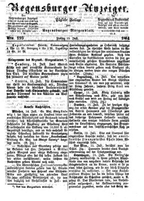 Regensburger Anzeiger Freitag 15. Juli 1864