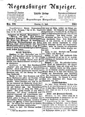 Regensburger Anzeiger Sonntag 17. Juli 1864