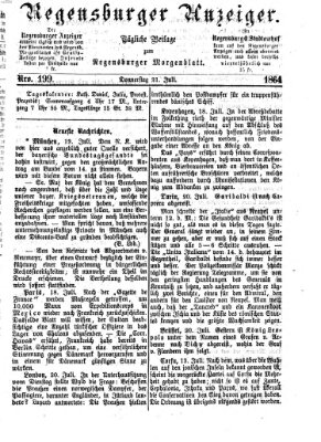 Regensburger Anzeiger Donnerstag 21. Juli 1864