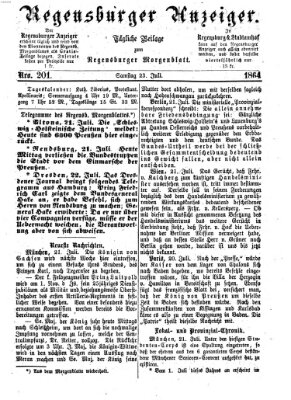 Regensburger Anzeiger Samstag 23. Juli 1864