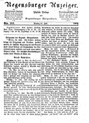 Regensburger Anzeiger Montag 25. Juli 1864