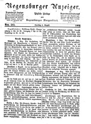 Regensburger Anzeiger Samstag 6. August 1864