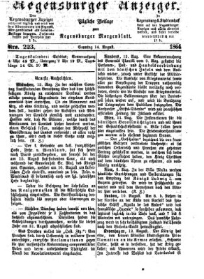 Regensburger Anzeiger Sonntag 14. August 1864