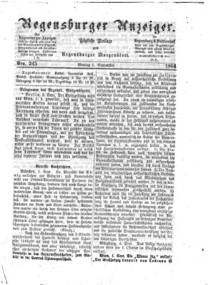 Regensburger Anzeiger Montag 5. September 1864