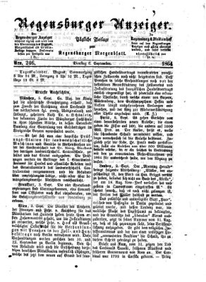 Regensburger Anzeiger Dienstag 6. September 1864