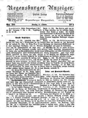 Regensburger Anzeiger Dienstag 18. Oktober 1864