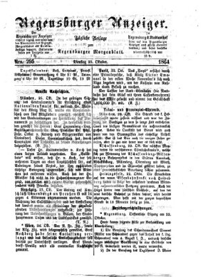 Regensburger Anzeiger Dienstag 25. Oktober 1864