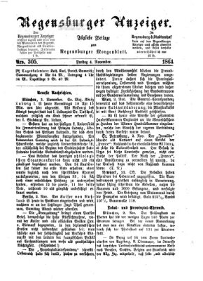 Regensburger Anzeiger Freitag 4. November 1864