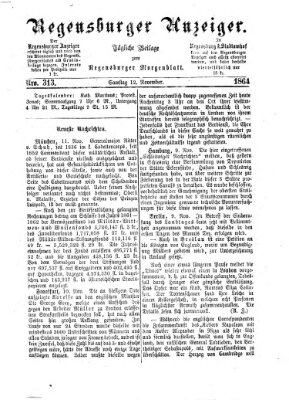 Regensburger Anzeiger Samstag 12. November 1864