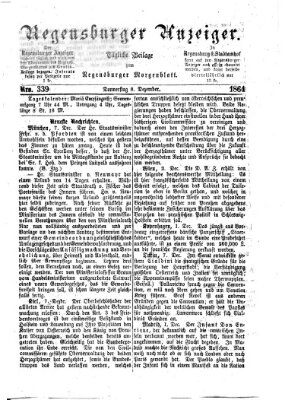 Regensburger Anzeiger Donnerstag 8. Dezember 1864