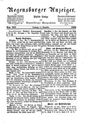 Regensburger Anzeiger Sonntag 18. Dezember 1864