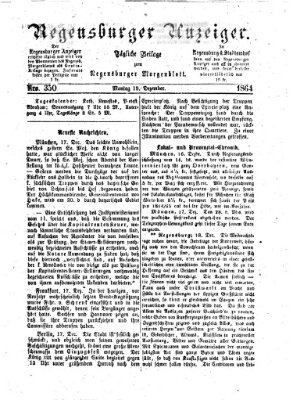 Regensburger Anzeiger Montag 19. Dezember 1864