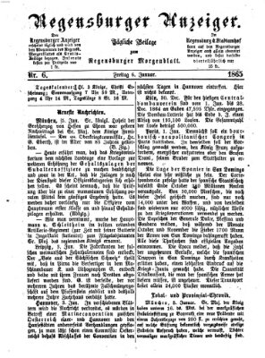 Regensburger Anzeiger Freitag 6. Januar 1865