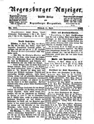 Regensburger Anzeiger Mittwoch 19. April 1865