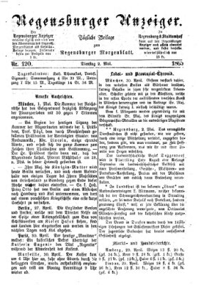 Regensburger Anzeiger Dienstag 2. Mai 1865