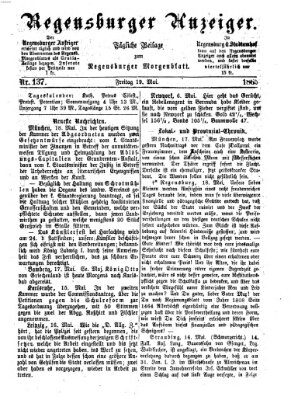 Regensburger Anzeiger Freitag 19. Mai 1865