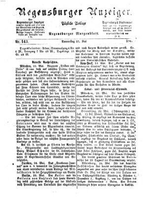 Regensburger Anzeiger Donnerstag 25. Mai 1865