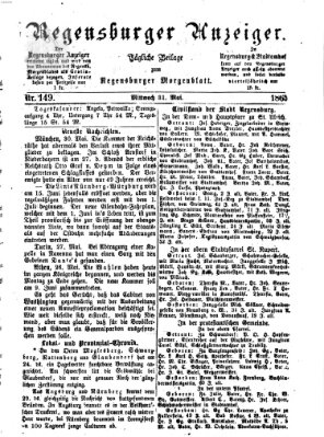 Regensburger Anzeiger Mittwoch 31. Mai 1865