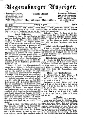 Regensburger Anzeiger Samstag 3. Juni 1865