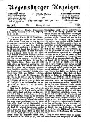 Regensburger Anzeiger Dienstag 20. Juni 1865