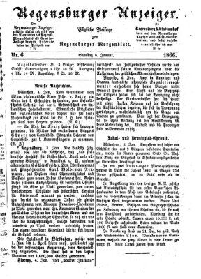 Regensburger Anzeiger Samstag 6. Januar 1866