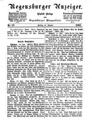 Regensburger Anzeiger Freitag 19. Januar 1866