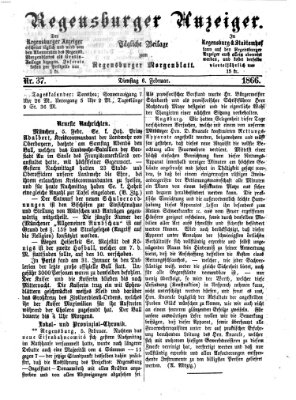 Regensburger Anzeiger Dienstag 6. Februar 1866